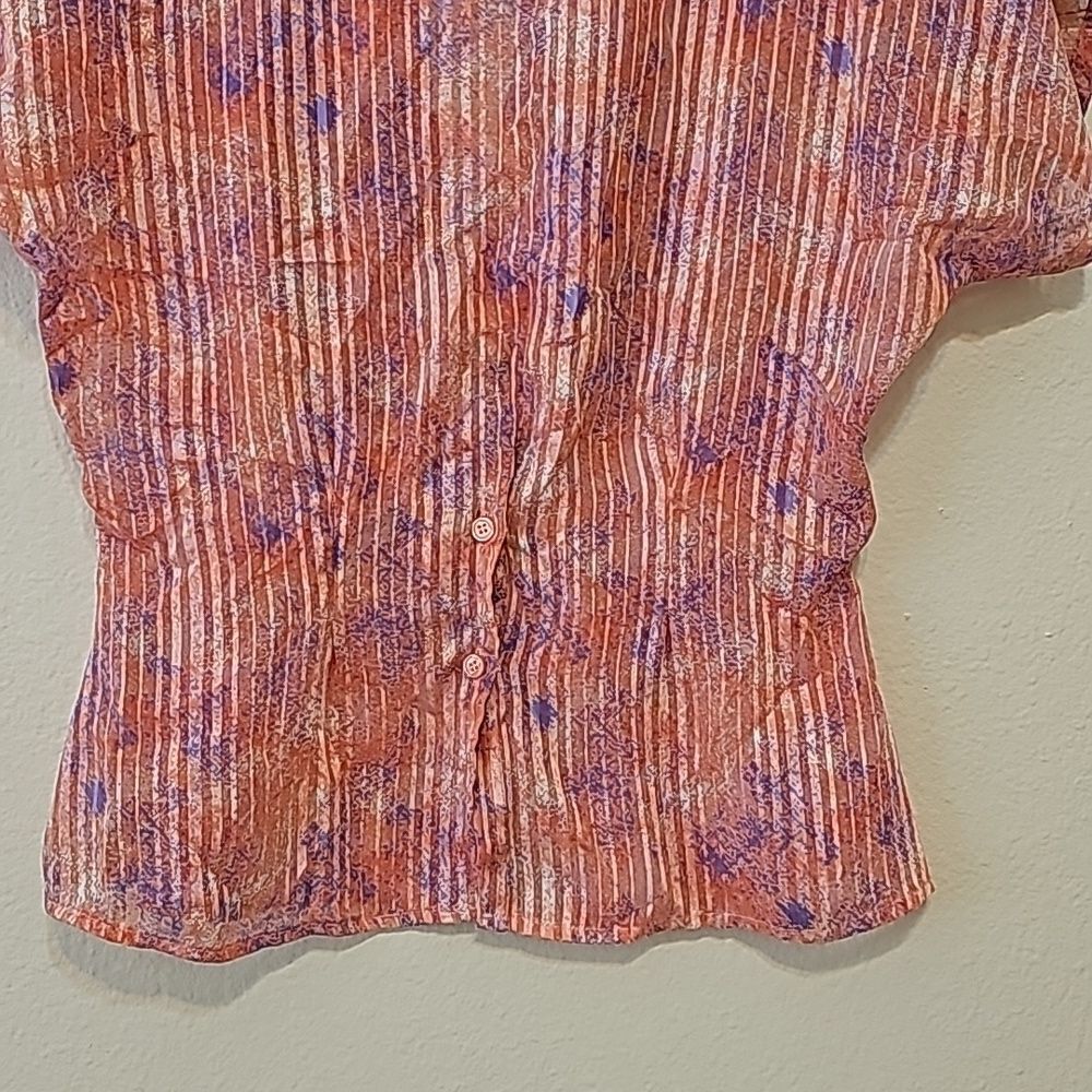 VINTAGE TESS MADE IN HONG KONG PINK PURPLE BLUE RED SOFT TOP SIZE 10 - Picture 4 of 8